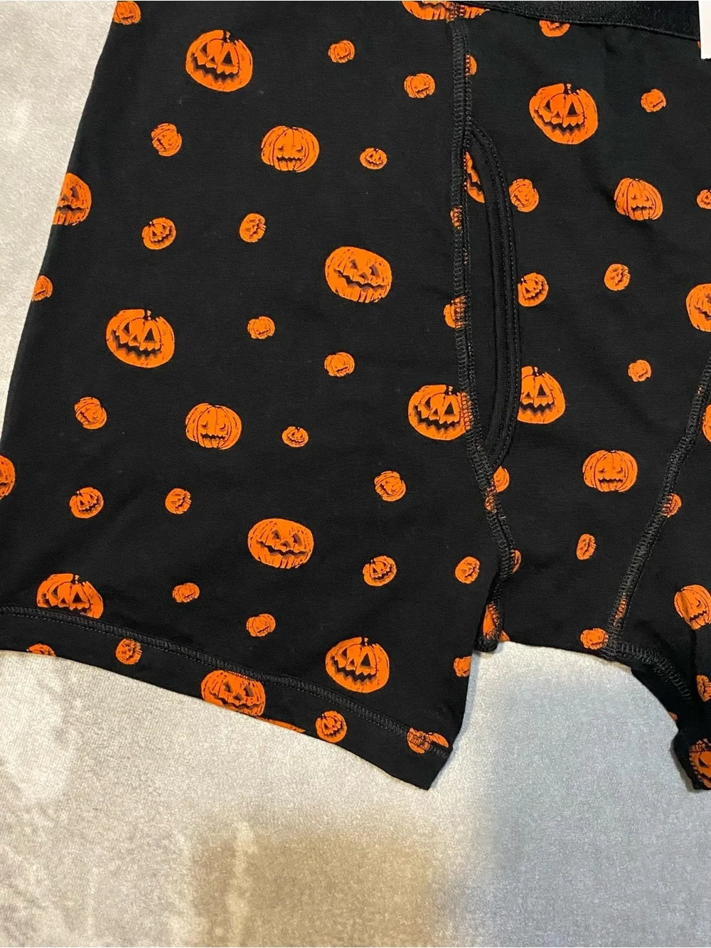 J.Crew Men's Boxer briefs Halloween Pumpkin Jack O Lantern ~ Sz Large ~ NWT 2019